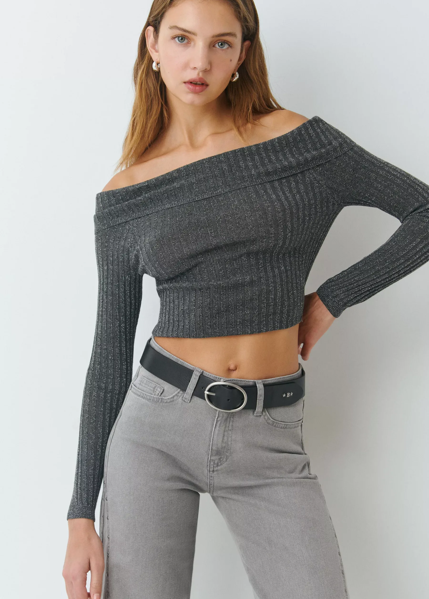 Cinturones*Brownie Cinturón piel liso Negro