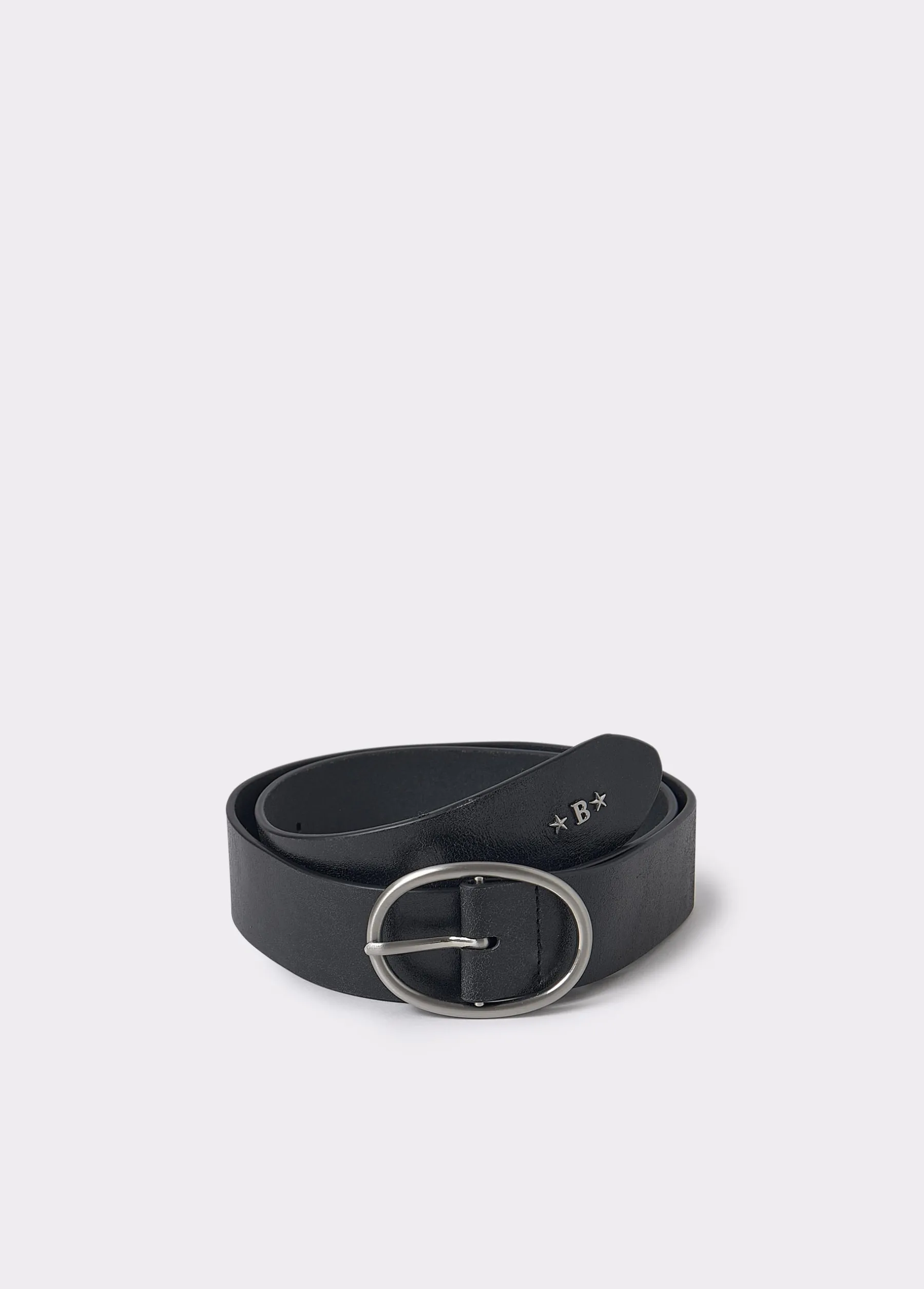 Cinturones*Brownie Cinturón piel liso Negro