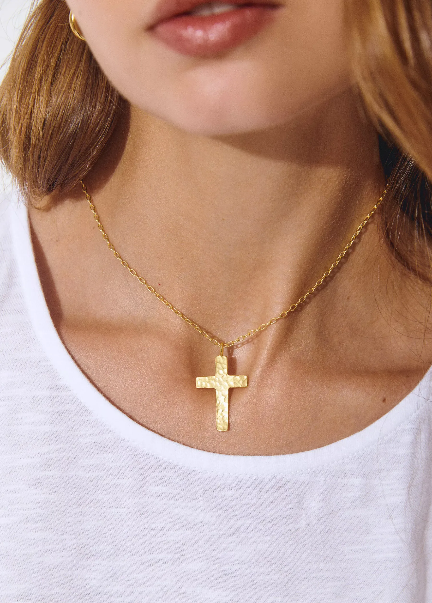 Bisutería*Brownie Collar cruz Dorado