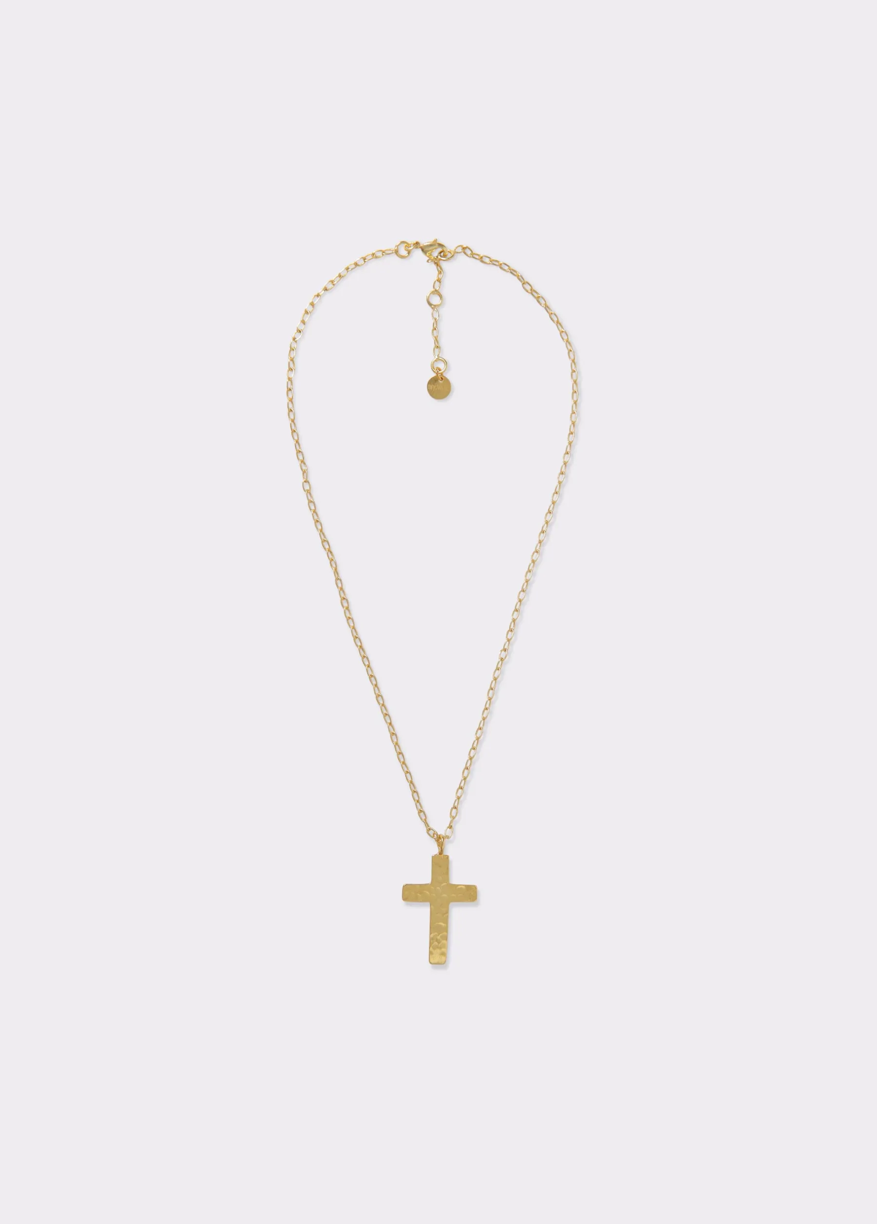 Bisutería*Brownie Collar cruz Dorado