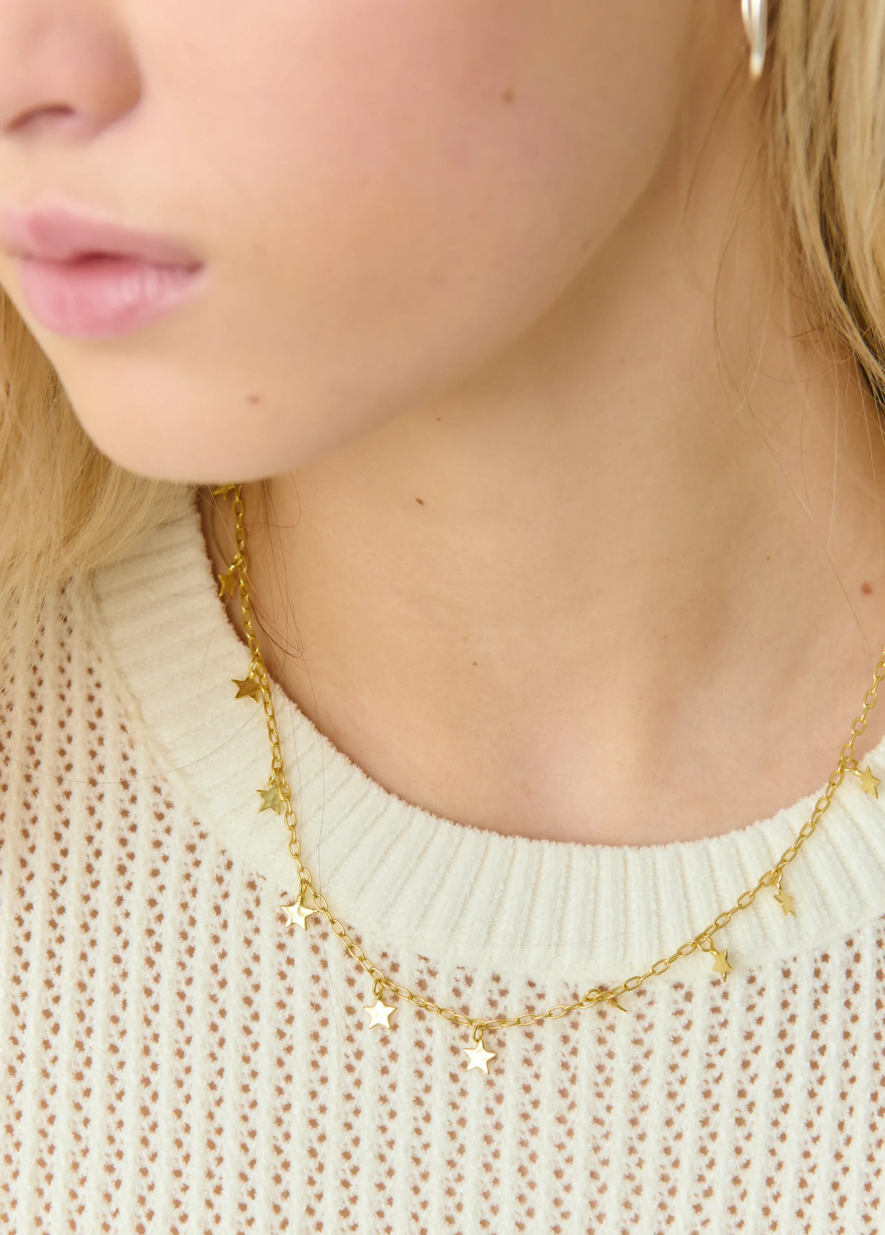 Bisutería*Brownie Collar estrellas Dorado