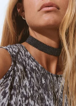 Bisutería*Brownie Collar gargantilla cuentas Azulmarino