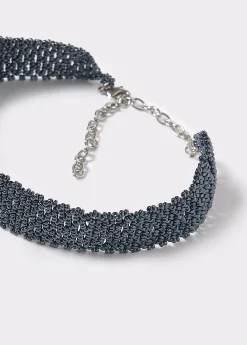 Bisutería*Brownie Collar gargantilla cuentas Azulmarino