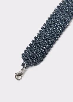 Bisutería*Brownie Collar gargantilla cuentas Azulmarino