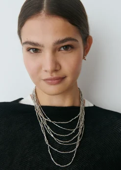 Bisutería*Brownie Collar multi beads Plata