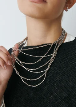 Bisutería*Brownie Collar multi beads Plata