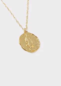 Bisutería*Brownie Collar virgen de los milagros Dorado