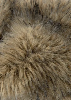 Bufandas*Brownie Cuello pelo Marron