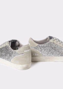 Zapatos*Brownie Deportiva glitter Plata