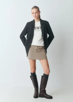 Faldas*Brownie Falda bolsillos cargo Topo