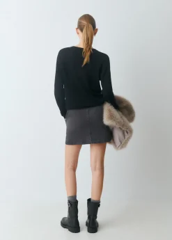 Faldas*Brownie Falda bolsillos frontales Antracita