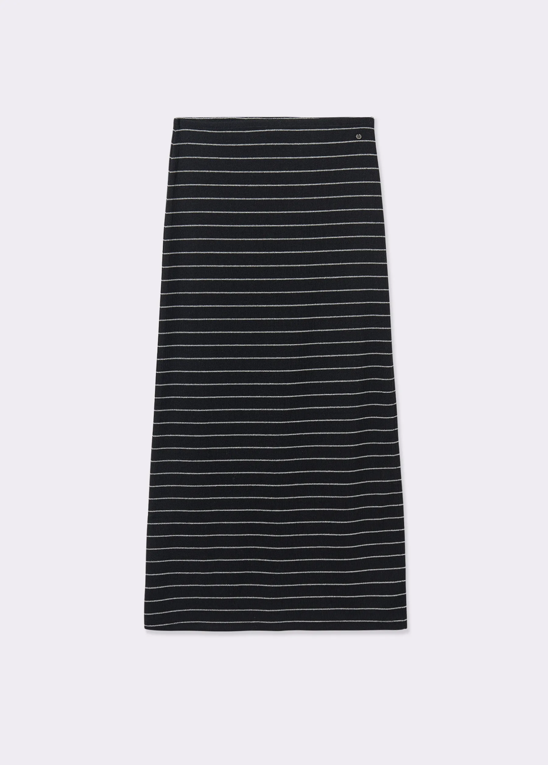 Faldas|Total Look*Brownie Falda midi raya lurex Negro