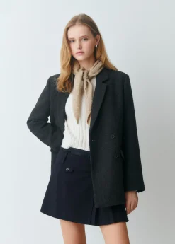 Faldas*Brownie Falda tablas Azulmarino