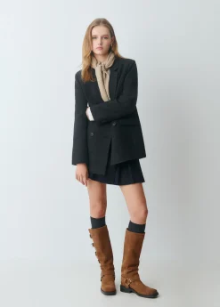 Faldas*Brownie Falda tablas Azulmarino