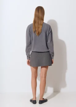 Faldas*Brownie Falda tablas cuadrito Gris