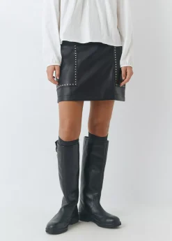 Faldas*Brownie Falda tachas Negro