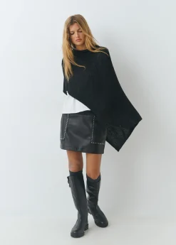 Faldas*Brownie Falda tachas Negro