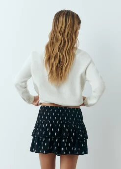 Faldas|Total Look*Brownie Falda volantes brillo Negro