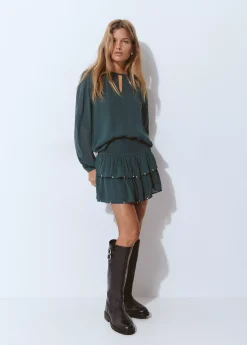 Faldas|Total Look*Brownie Falda volantes detalle tachas