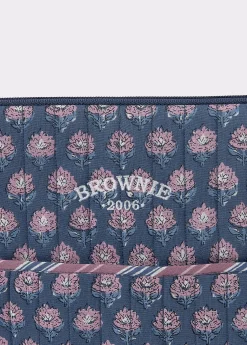 Accesorios De Viaje*Brownie Funda ordenador estampada Azul
