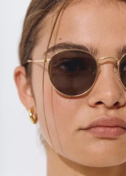 Gafas De Sol*Brownie Gafas de sol metálicas Dorado