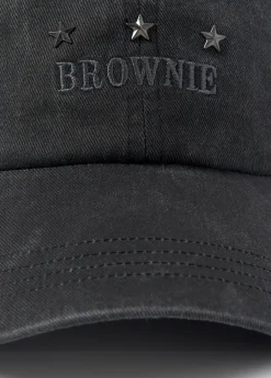 Gorras Y Gorros*Brownie Gorra algodón bordada Antracita