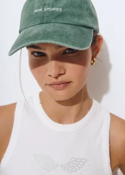 Gorras Y Gorros*Brownie Gorra algodón bordada Verde