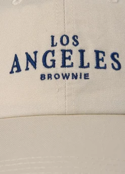 Gorras Y Gorros*Brownie Gorra algodón bordada Crudo