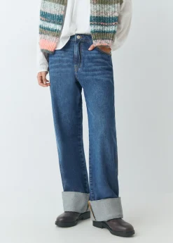 Jeans*Brownie Jeans bajo vuelta Azulmedio