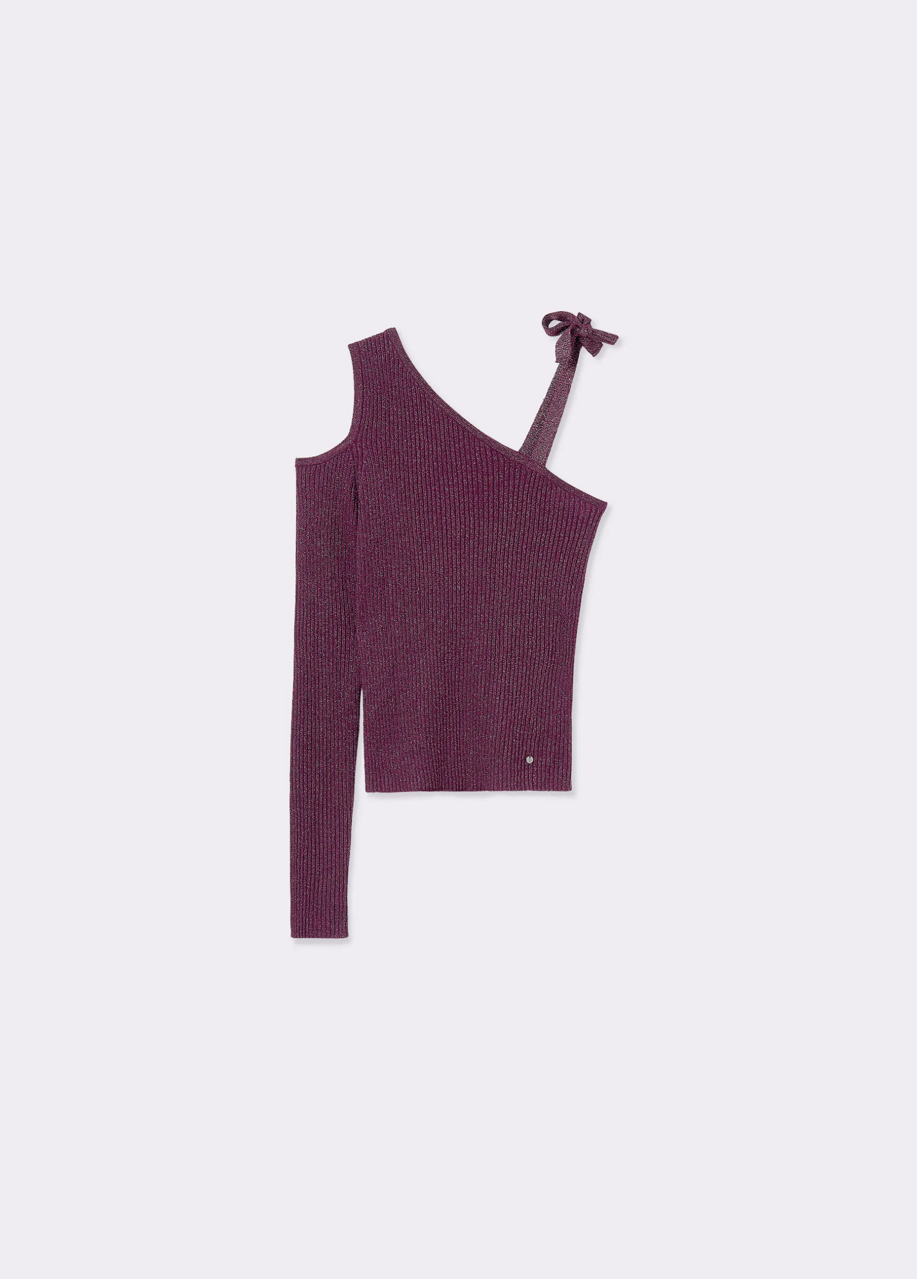 Jerséis|Punto*Brownie Jersey asimétrico lazo Vino