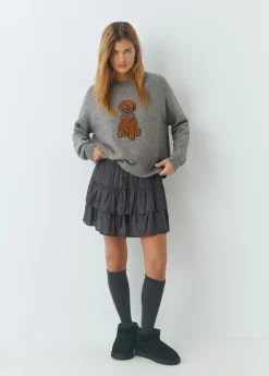 Jerséis|Punto*Brownie Jersey bordado Grisoscuro