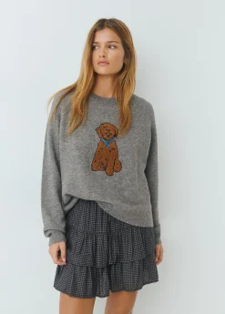 Jerséis|Punto*Brownie Jersey bordado Grisoscuro