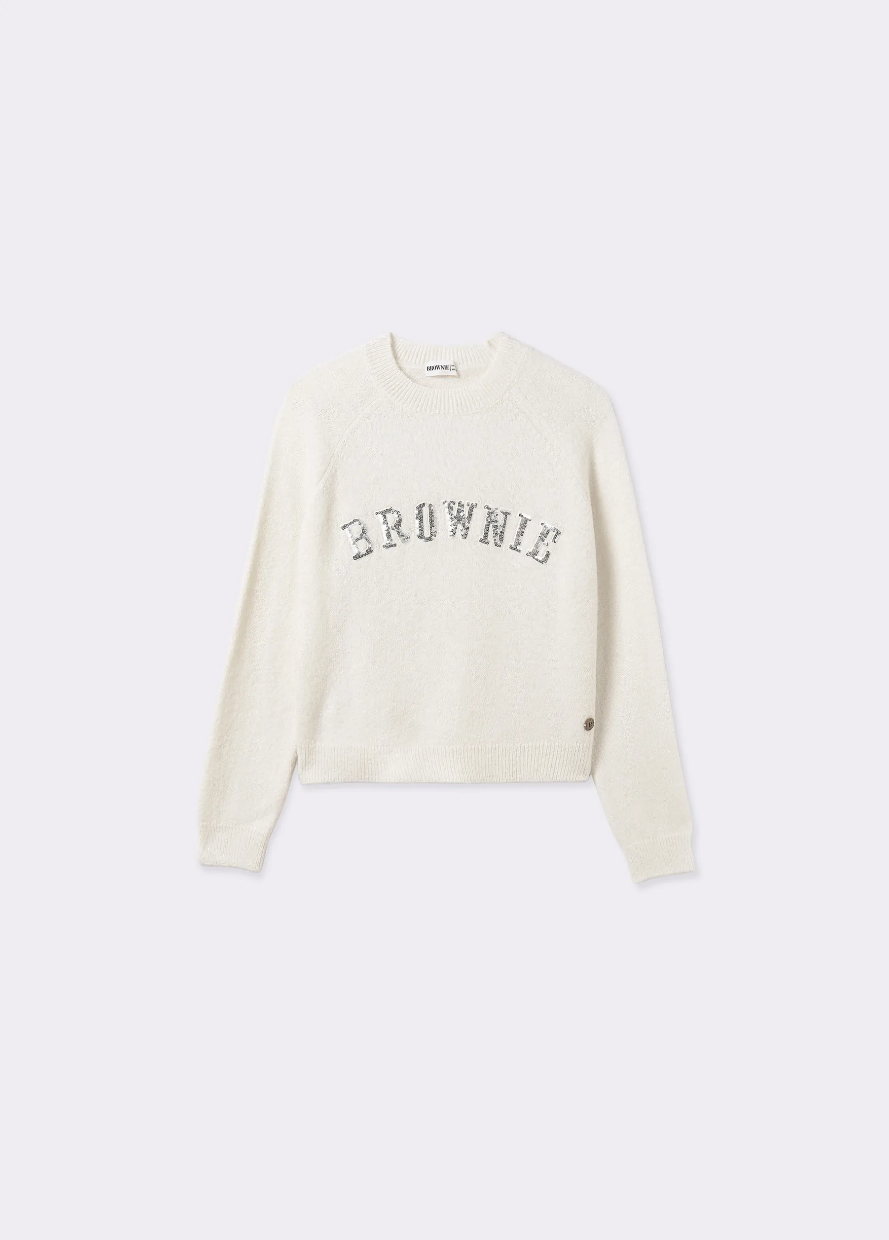 Jerséis|Punto*Brownie Jersey lentejuelas Crudo