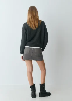 Jerséis|Punto*Brownie Jersey lentejuelas Gris