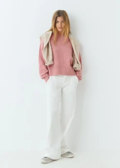 Jerséis|Punto*Brownie Jersey básico oversize Rosado