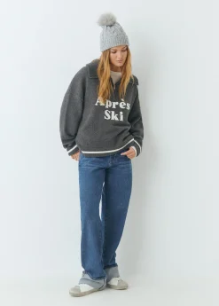 Jerséis|Punto*Brownie Jersey cremallera bordado Gris