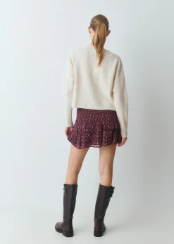 Jerséis|Punto*Brownie Jersey cuello pico básico Crudo