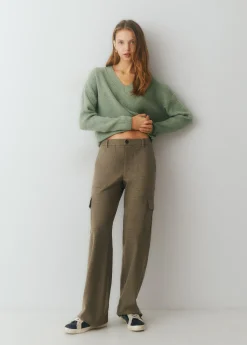 Jerséis*Brownie Jersey cuello pico básico Verde