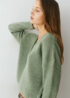 Jerséis*Brownie Jersey cuello pico básico Verde