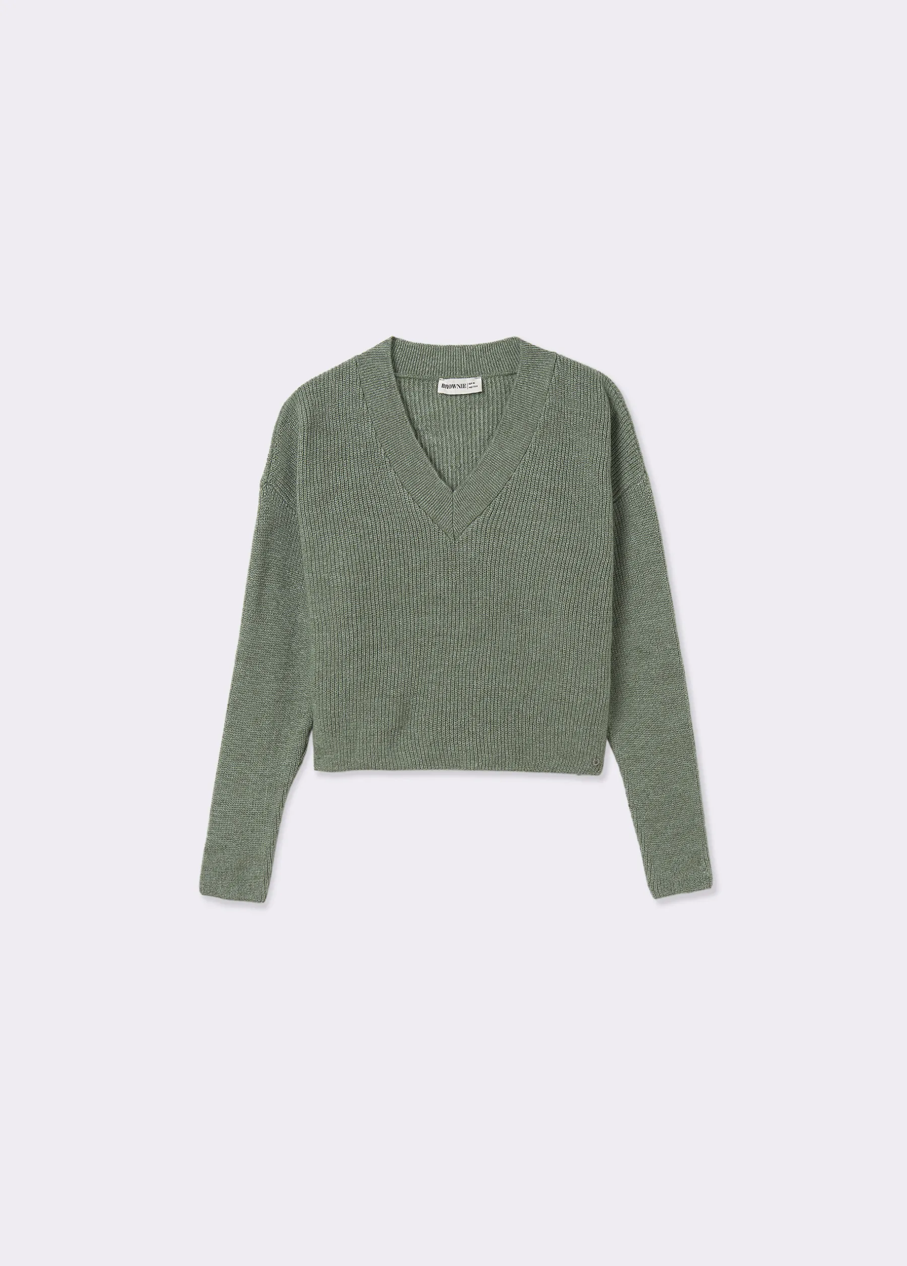 Jerséis*Brownie Jersey cuello pico básico Verde