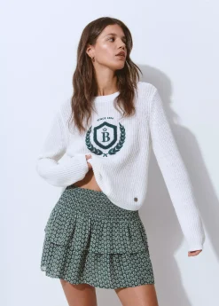 Jerséis*Brownie Jersey escudo bordado Crudo