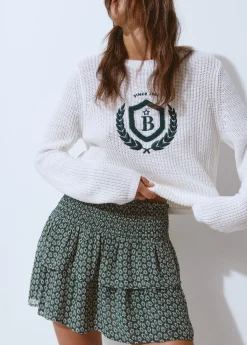 Jerséis*Brownie Jersey escudo bordado Crudo