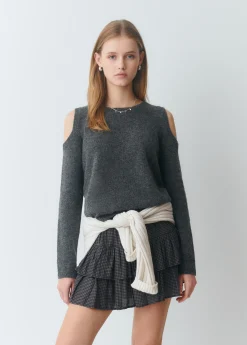 Jerséis|Punto*Brownie Jersey hombros descubiertos Antracita