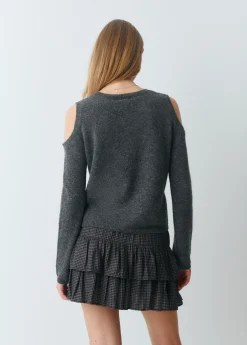 Jerséis|Punto*Brownie Jersey hombros descubiertos Antracita