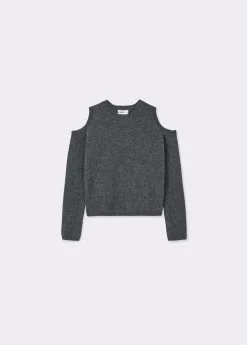 Jerséis|Punto*Brownie Jersey hombros descubiertos Antracita