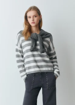 Jerséis*Brownie Jersey rayas básico Gris