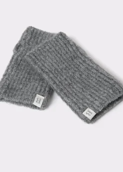 Guantes Y Mitones*Brownie Mitón bicolor lurex Grismedio