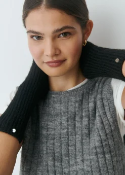 Guantes Y Mitones*Brownie Mitón largo Negro