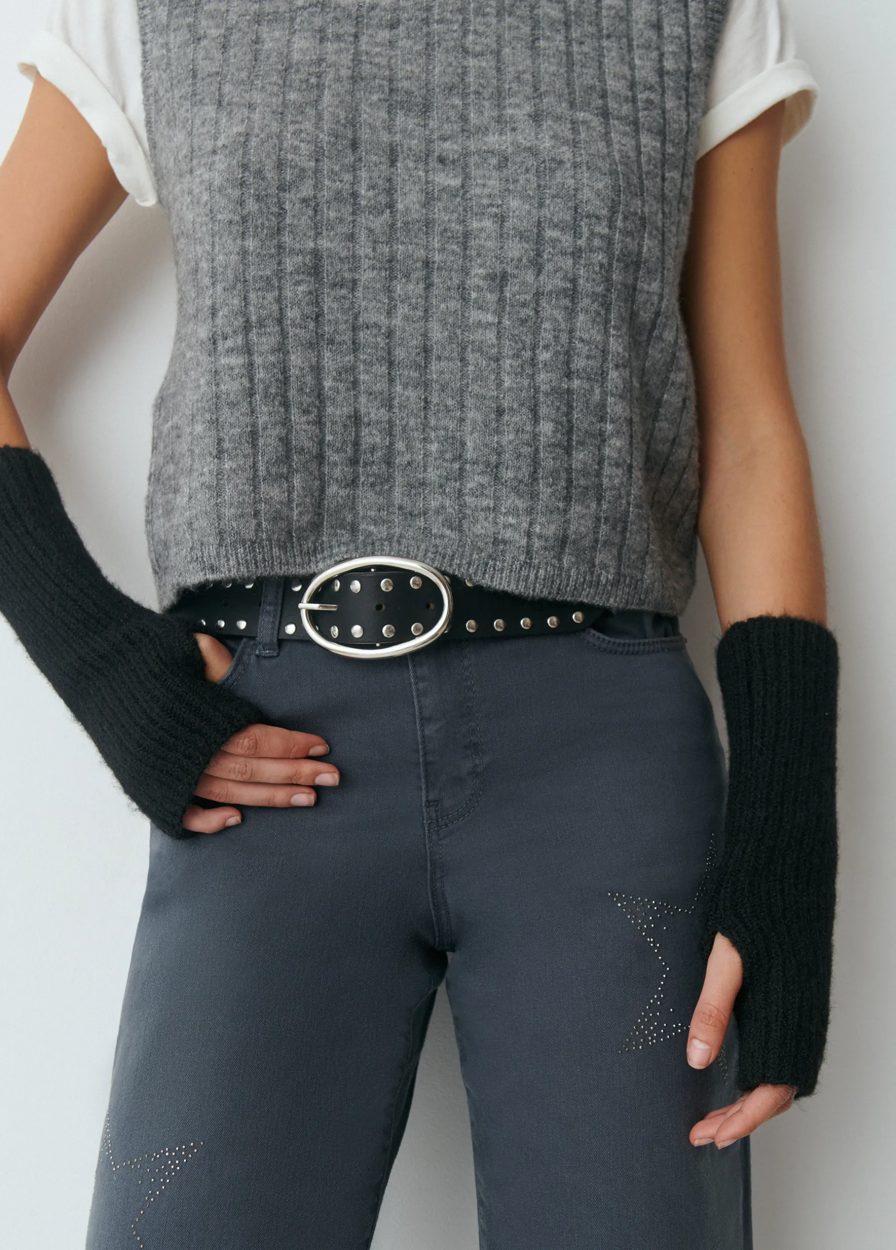 Guantes Y Mitones*Brownie Mitón largo Negro