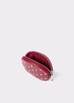 Monederos*Brownie Monedero redondo tachas Rojo